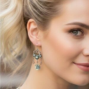 WA Studios Abalone Shell Dangle Earrings